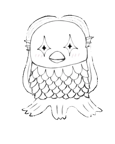 アマビエ様のキャラクター